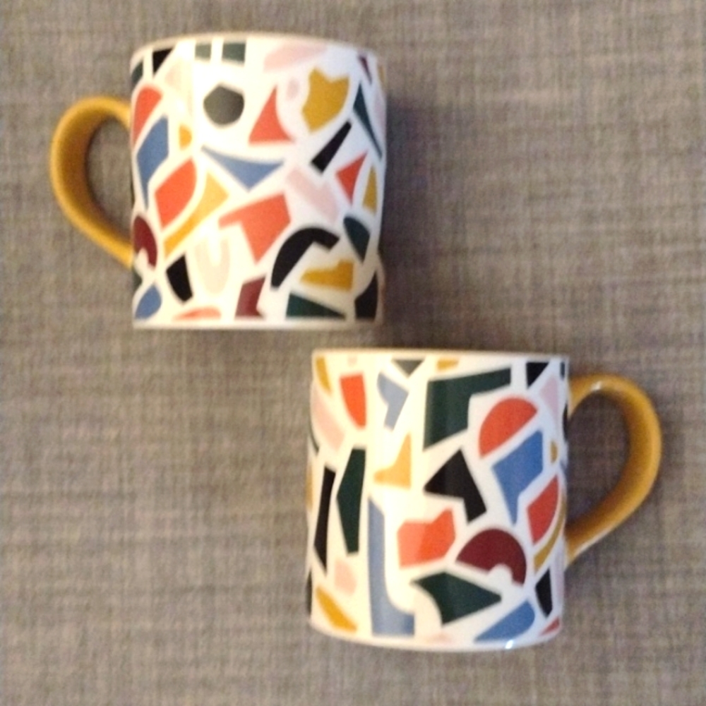 🆕 Set of Six, 16oz Marilyn Mug Yellow - Room Essentials™ by TARGET 🎯 *UPDATED*